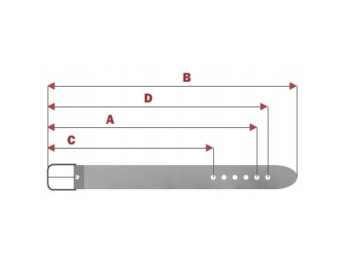 PASEK DAMSKI SKÓRZANY CZARNY - 100 CM